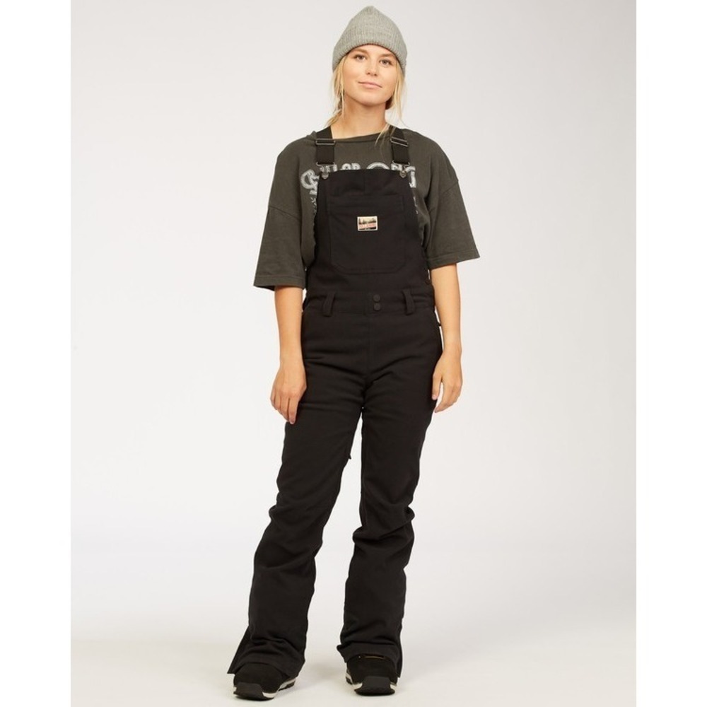 Billabong Riva Bib Pants Women's XS Black 10K Waterproof Snowboard Ski Overall